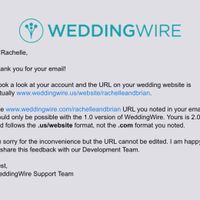 Wedding website not working - 1