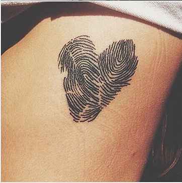 Fingerprint Tattoo Designs - Heart Finger Print - Free Transparent PNG  Download - PNGkey