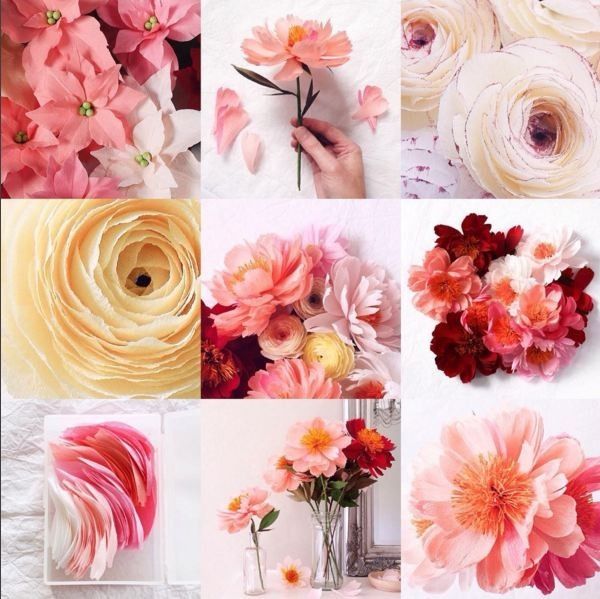 Paper Flowers are a big part of our decor...