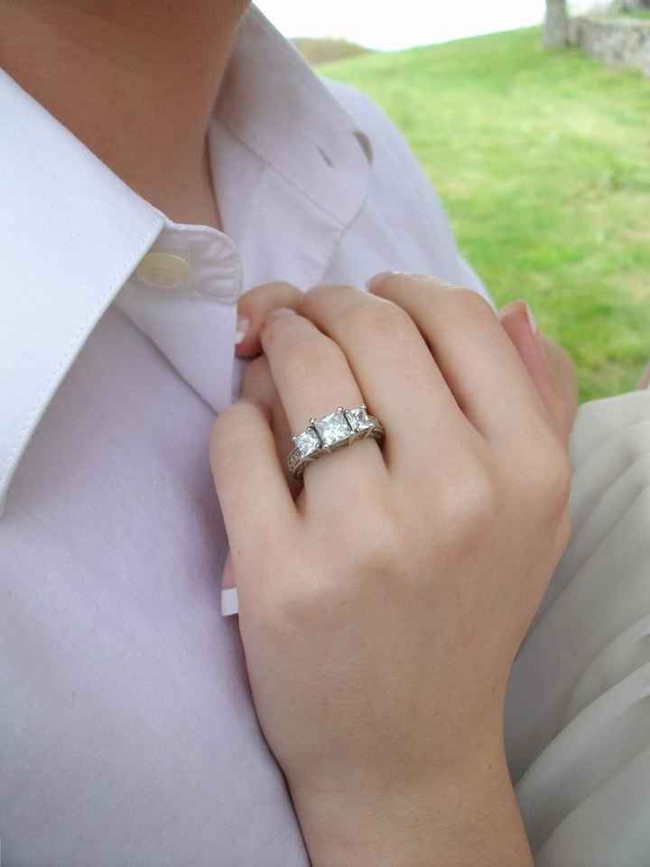 We haven't seen any BLING in a while!  Show off your rings!