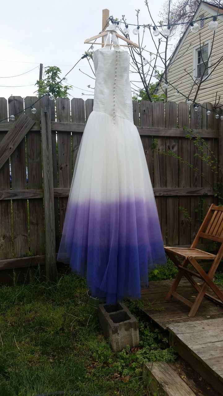 Dip dyed my dress!