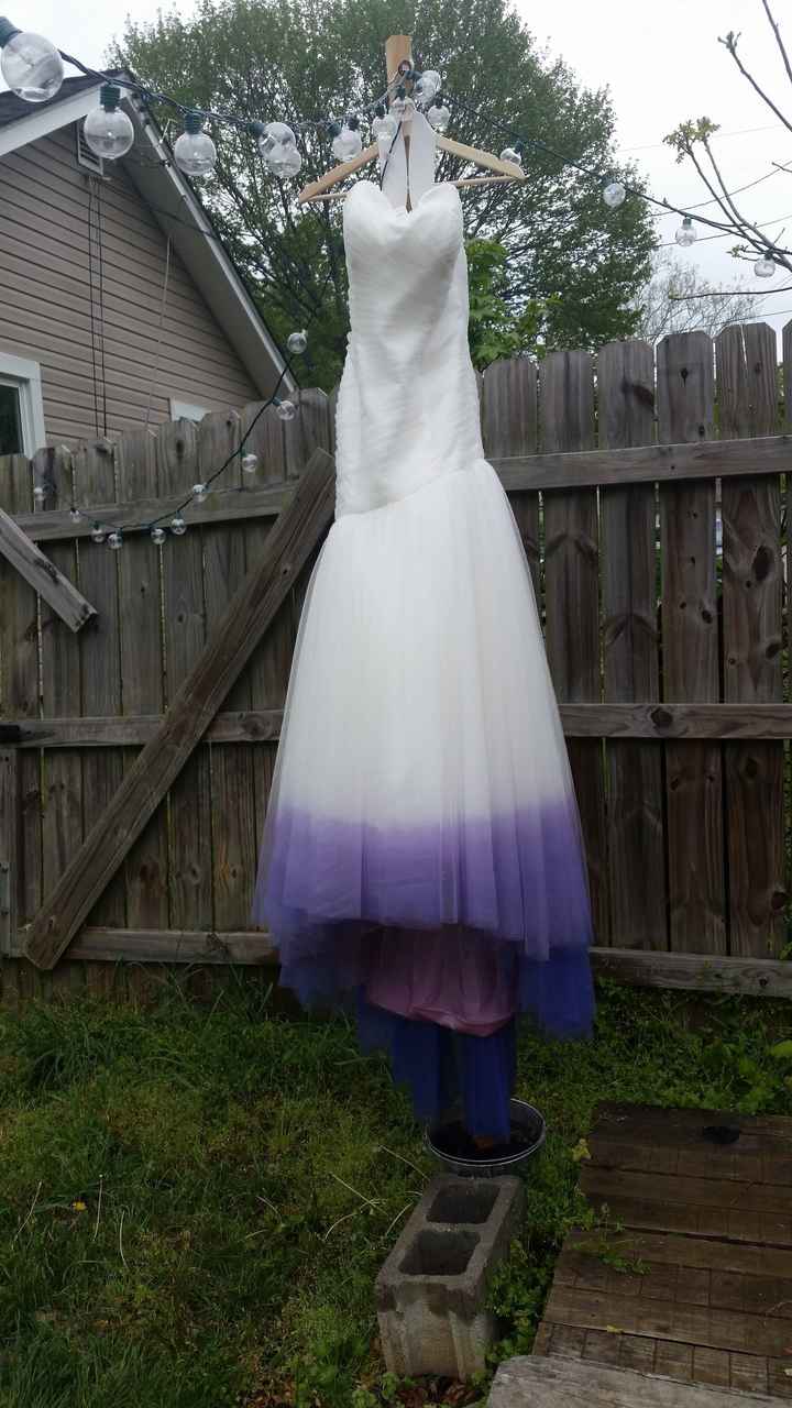 Dip dyed my dress!