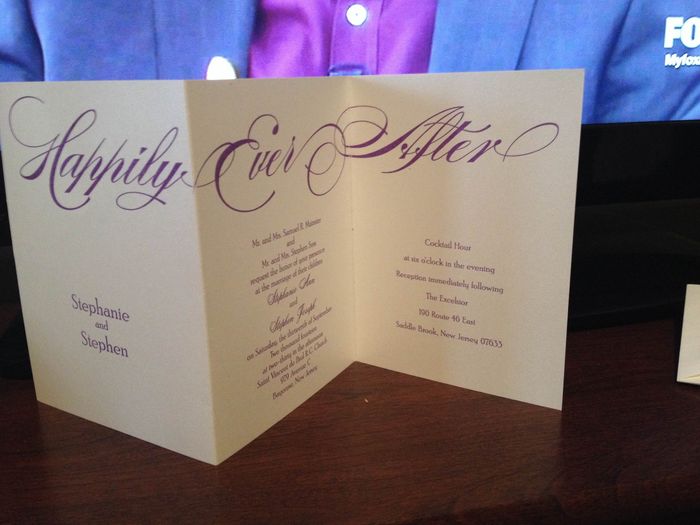 Show us your wedding invitations!