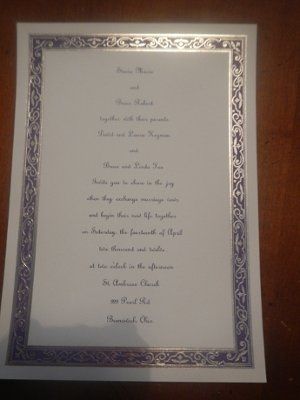 Show me your.....invitations please!