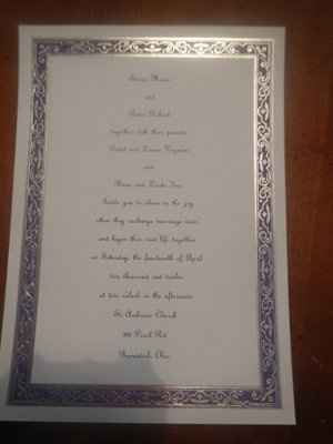 Show me your.....invitations please!
