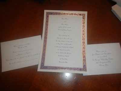 Show me your.....invitations please!