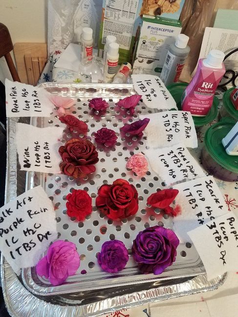 Dying Sola Wood Flowers diy ? 1