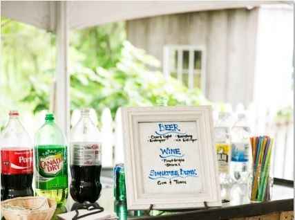 Bar menu?  Signature drink sign?
