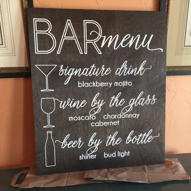 DIY bar sign. Does this look okay??