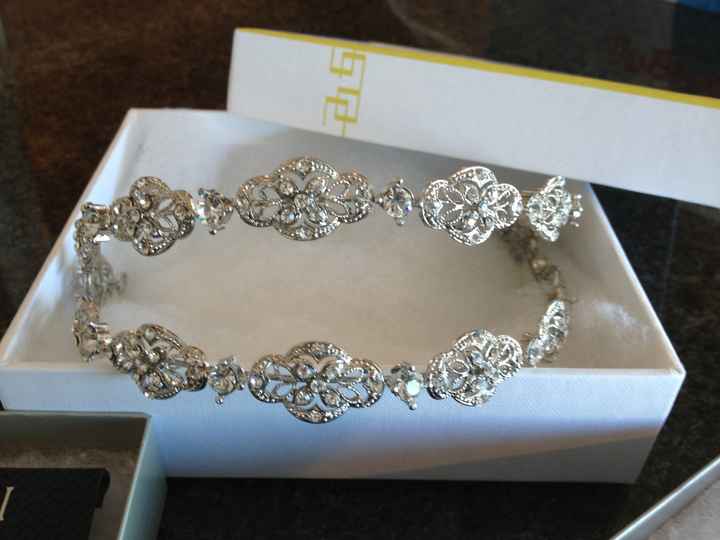 Show me your bridal crystal headband