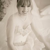 It's a rainy day here on the East Coast, I'm in need of sunshine.  So show me your wedding dress