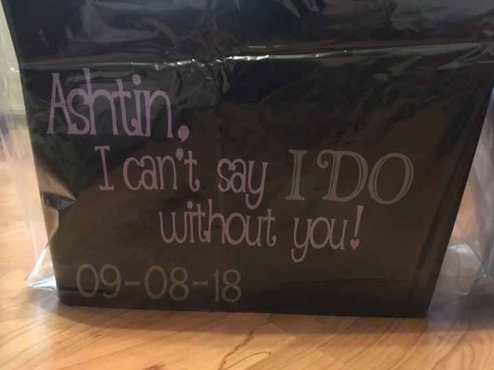 My first wedding DIY - Bridesmaids Proposal Baskets!