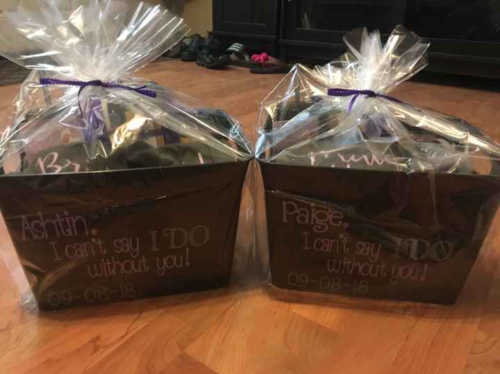 My first wedding DIY - Bridesmaids Proposal Baskets!