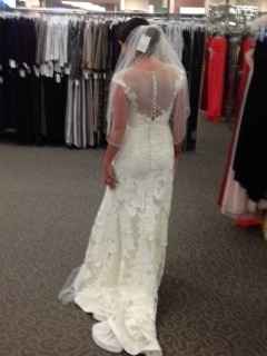 No veil?  What do we think of lace? (Pic)