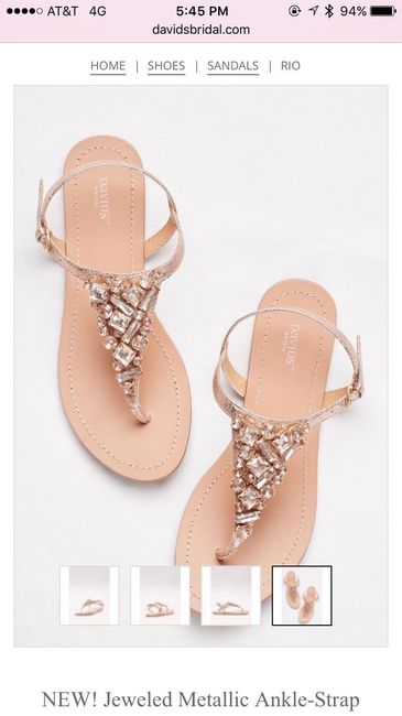 Brides wearing comfortable sandals?  Let me see them!