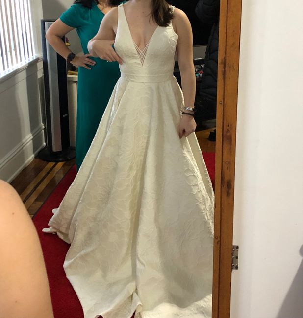 Wedding dress help! Opinions on where this dress should sit on my torso - 3