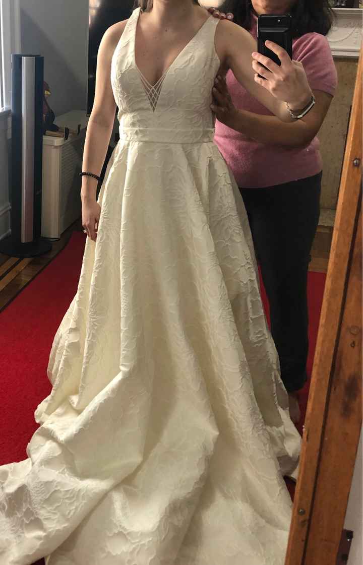 Wedding dress help! Opinions on where this dress should sit on my torso - 4
