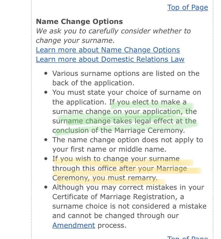 Legally changing name at court house but passport still in maiden name at time of honeymoon - 1