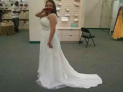 What makes a girl smile again? Dress and Rings:)