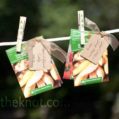 Help!  Creative Minds Needed!  Creative Ways to Incorporate Seed Packets with Escort Cards - Pics