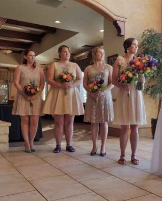 Mismatched bridesmaid dresses - 1