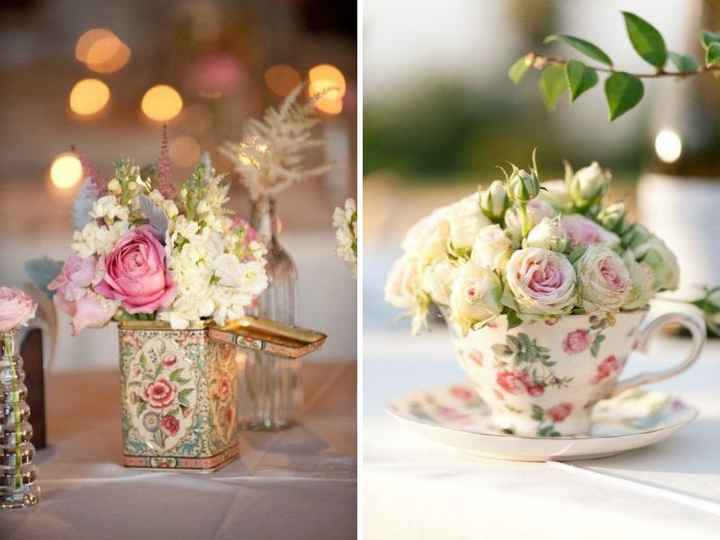 Vintage flower containers