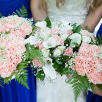 Babys breath boquets.
