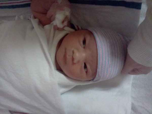 NWR:  Our baby is finally here! Meet Myles!!  :D