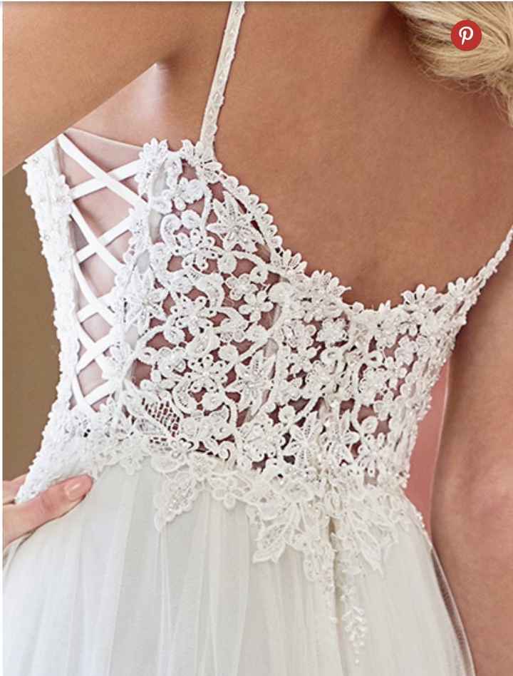Adding a corset to a lace back wedding dress