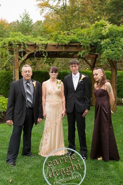Tell me about/show me pix of when you were a bridesmaid!