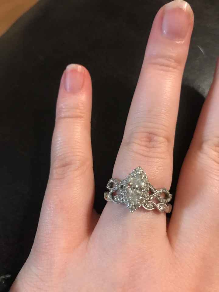 Just got my wedding band! Show yours off ladies! - 2