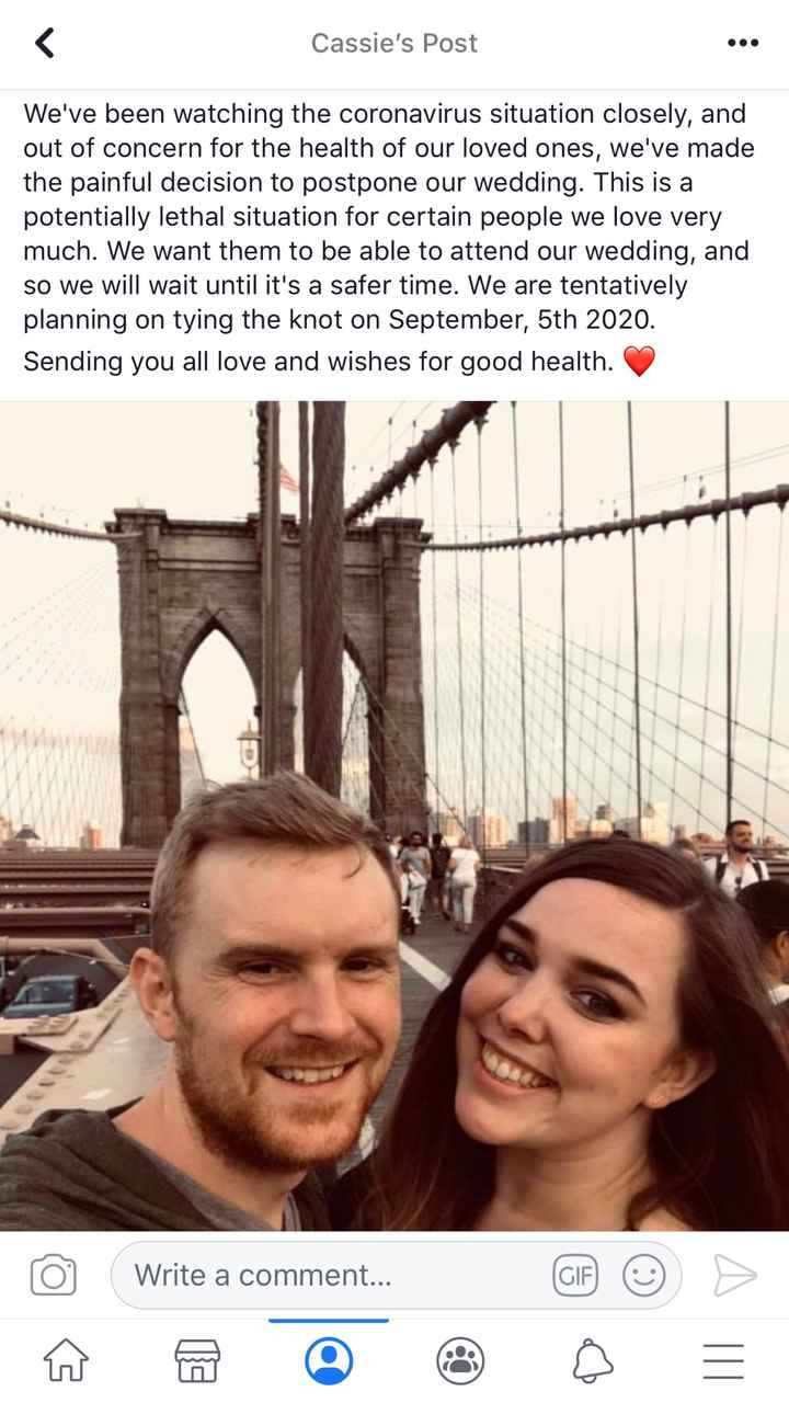 Postponing Wedding Verbiage - 1