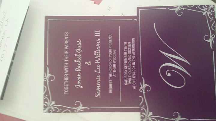 Wedding invites are in!