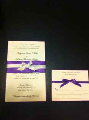 My DIY Wedding invitations