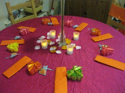 Final DIY table setting...
