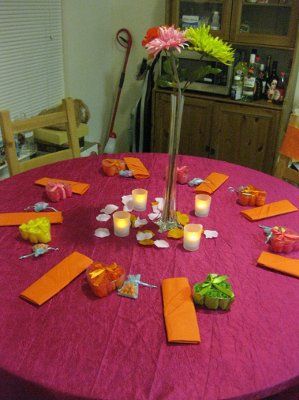 Final DIY table setting...