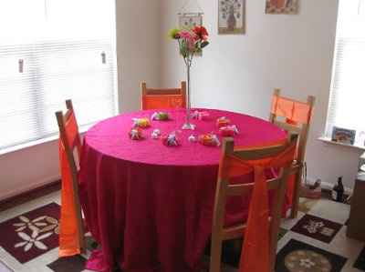 Table setting (pic), let me know what you think!!