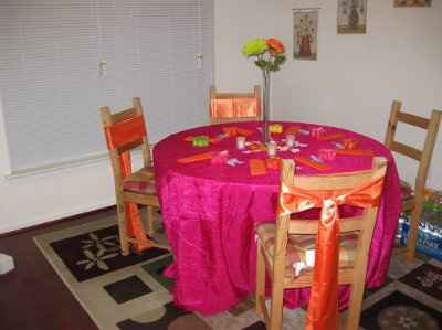 Final DIY table setting...
