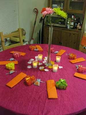 Final DIY table setting...