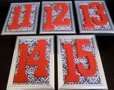 Table Number Inspiration?