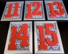 Table Number Inspiration?