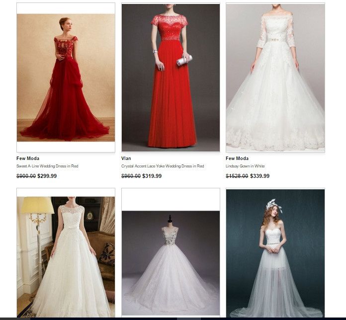 wedding dress flash sale