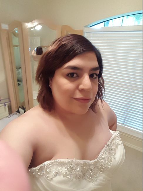 blush veil with a ivory dress?