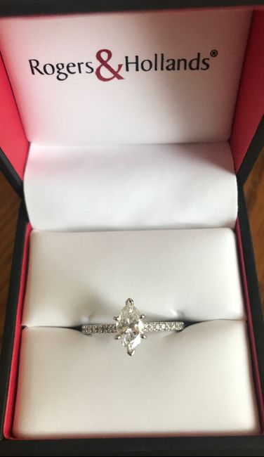 Blingy double wedding band to enhance small diamond 8