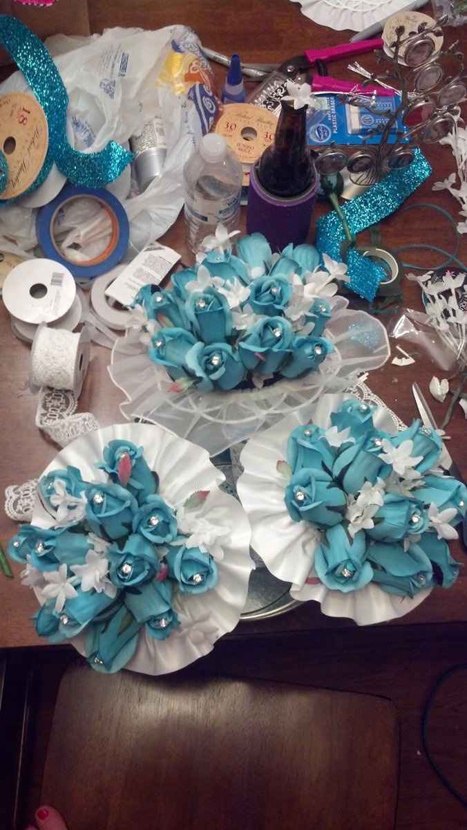 Who made their own bouquet?