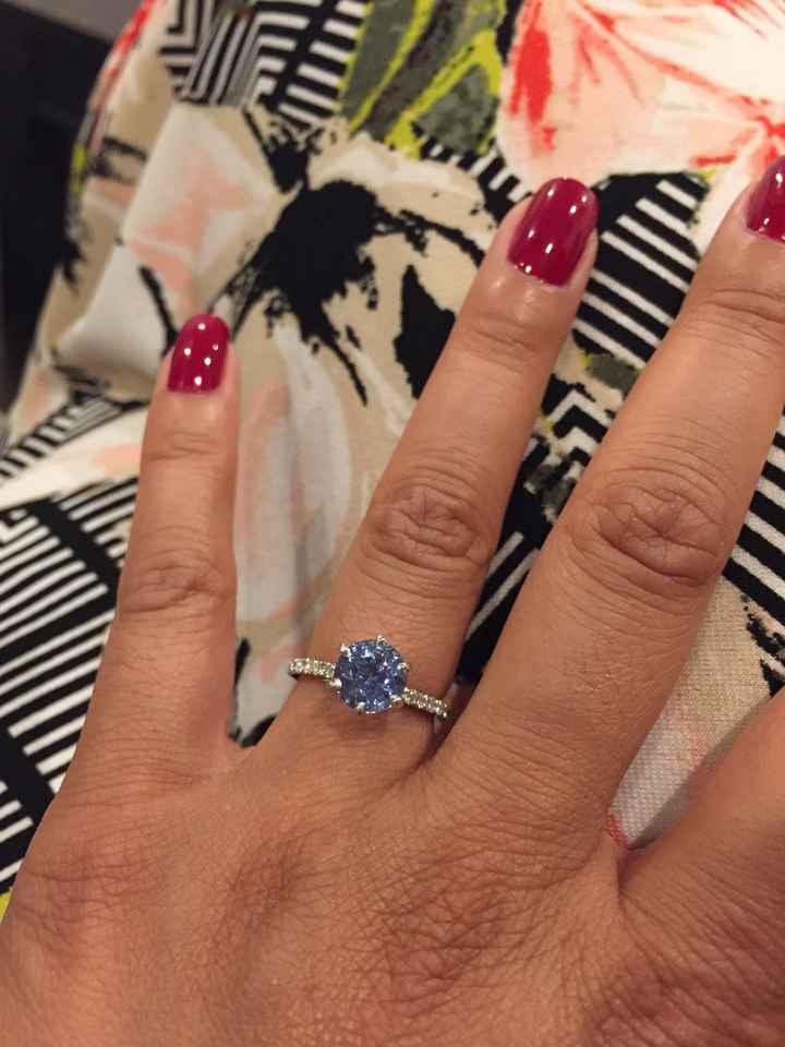 Blue wedding ring - 1