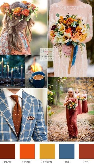 Ideas for Fun Colors for a Late September Wedding?? 10