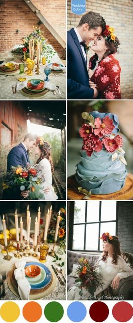 Ideas for Fun Colors for a Late September Wedding?? 11