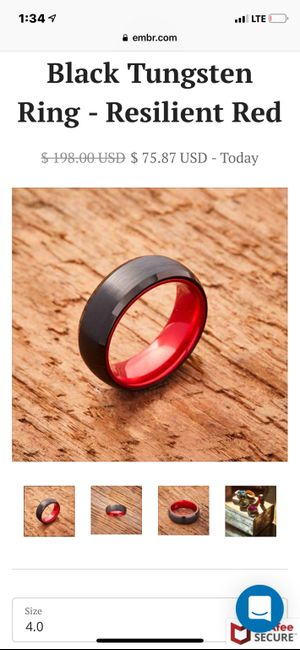 Engagement ring vs wedding band price $ - 1