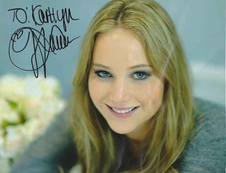 Did Jennifer Lawrence *really* sign this? No joke... picture inside.